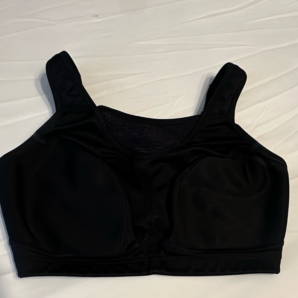 Glamorise Sport No-Bounce Camisole Elite Sports Bra black size 34G - Picture 2 of 6
